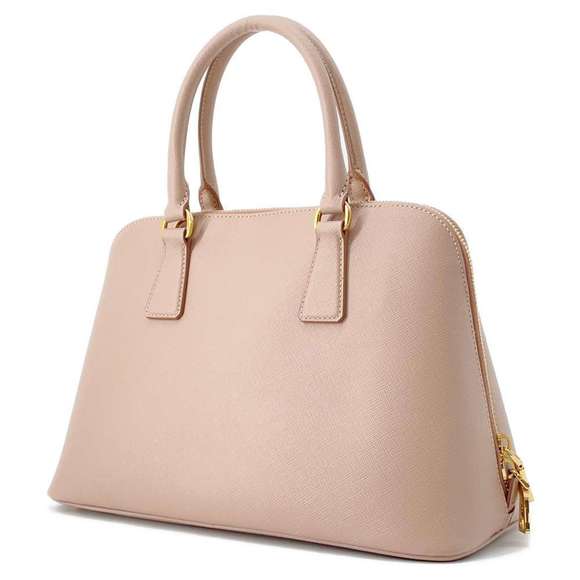 Prada Saffiano 2way Handbag Pink Leather Shoulder - Picture 1 of 16